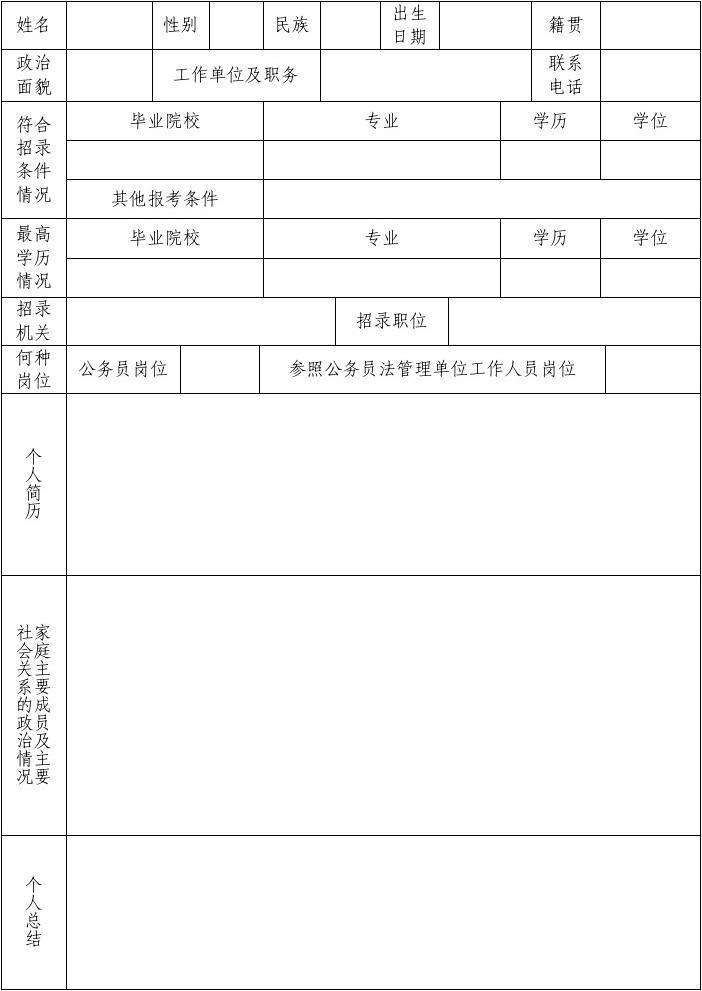 公务员考察表的重要性及其作用解析