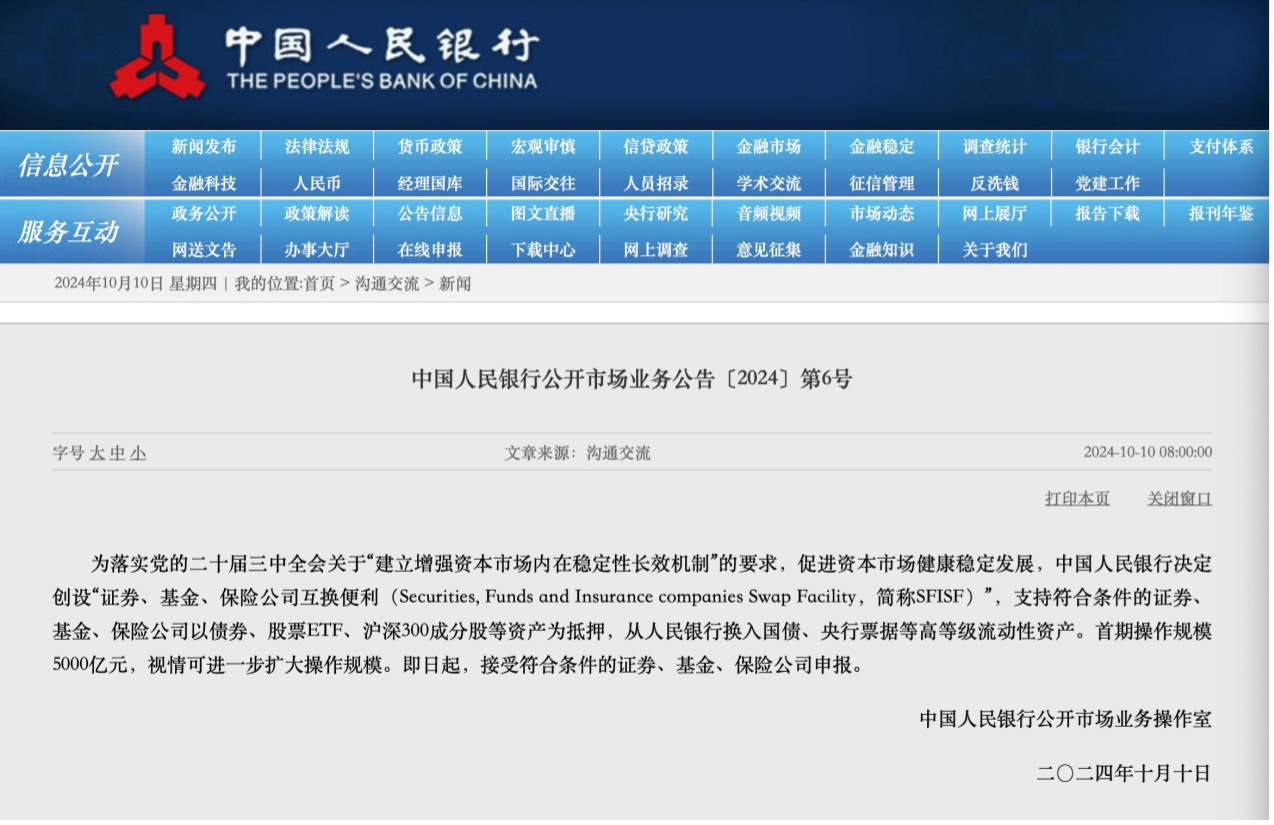 深夜, 全线暴跌! 一度跌到熔断; 5000亿! 央行新工具落地; 重磅! 中美金融工作组举行第六次会议