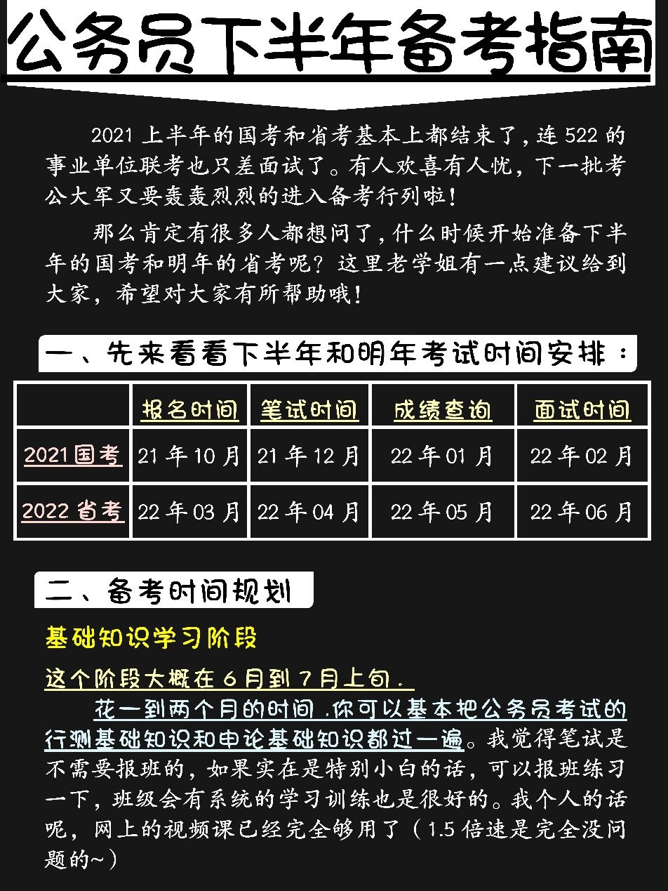 公务员考试备考时间规划，备考时长需求解析