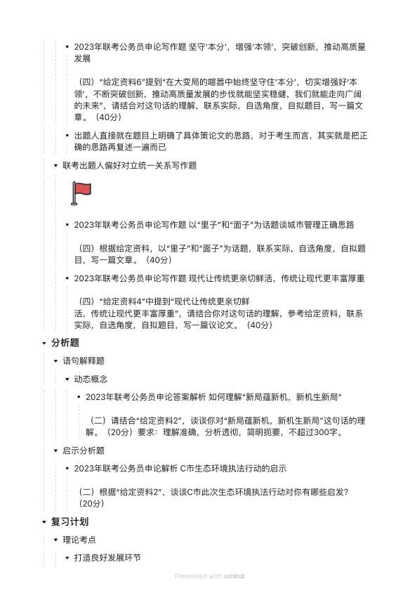 公务员申论考试要点总结概览