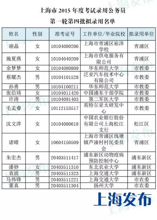 上海市第二批公务员录用名单揭晓，选拔人才共促城市繁荣发展