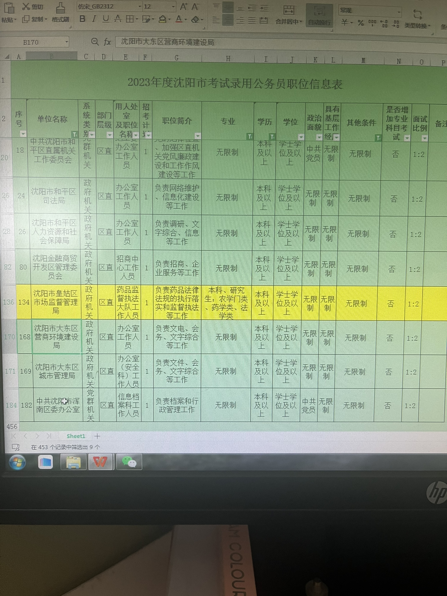 辽宁省公务员考试官网岗位表深度解析