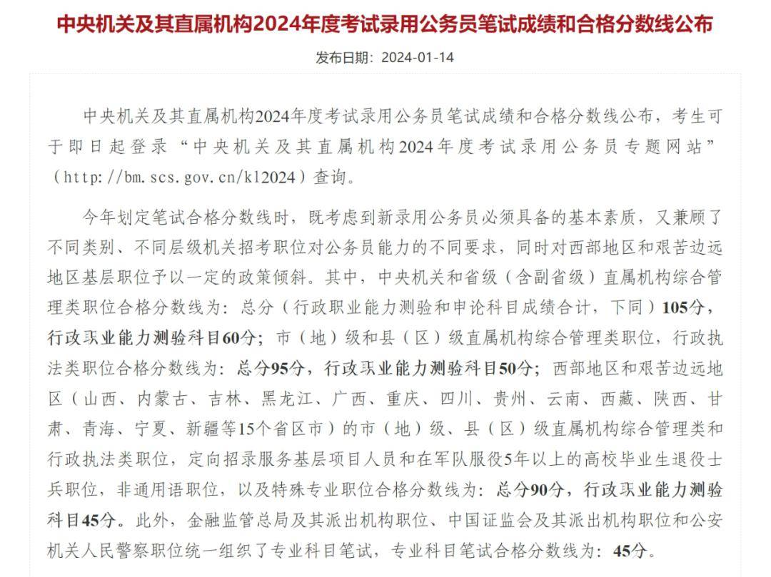 国家公务员考试分数线趋势分析（2024版）与备考策略指南