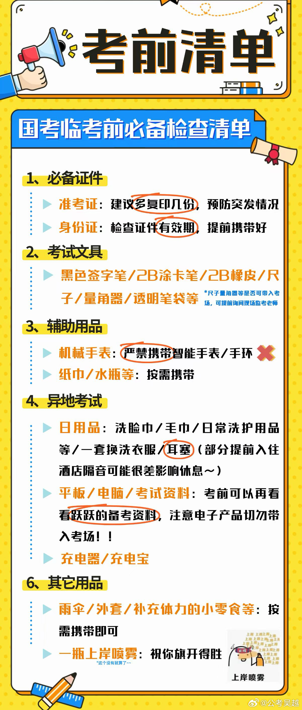 国考备考必备物品清单，打造完美考试装备全攻略